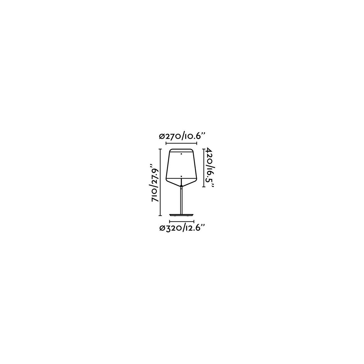 Lampe    STOOD noir, FARO