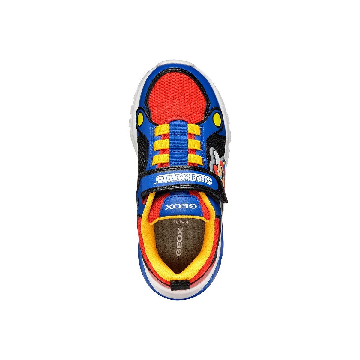 Baskets respirantes à LED Ciberdron x Supermario bleu royal, GEOX