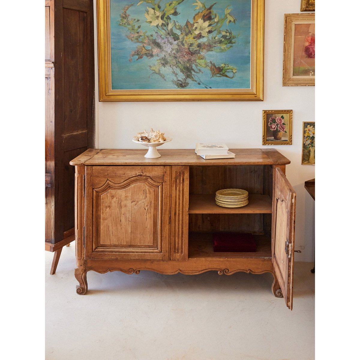 Buffet ancien en chêne massif Gilbert N°1847 - Bon état bois clair, DEBONGOUT