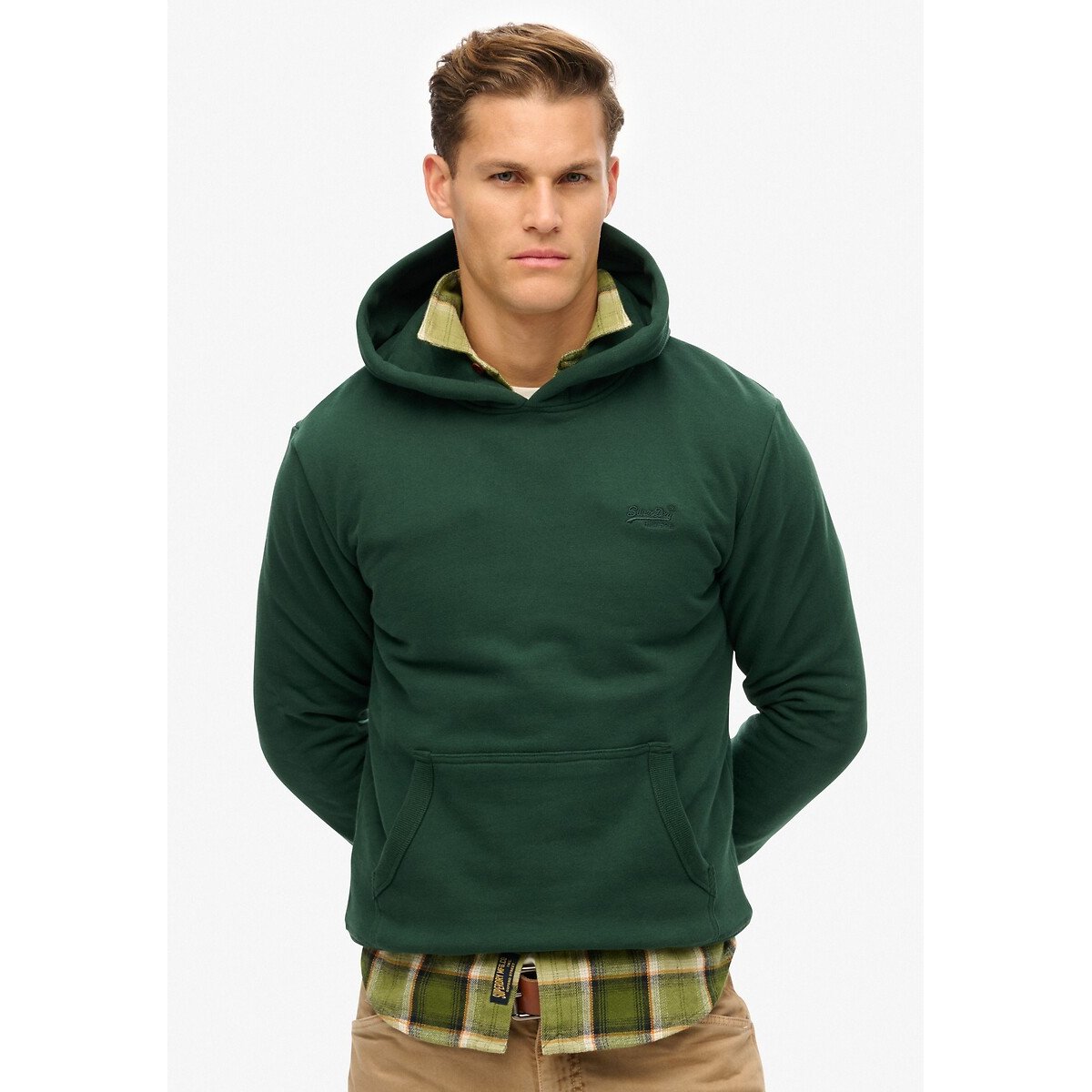 Hoodie green, SUPERDRY