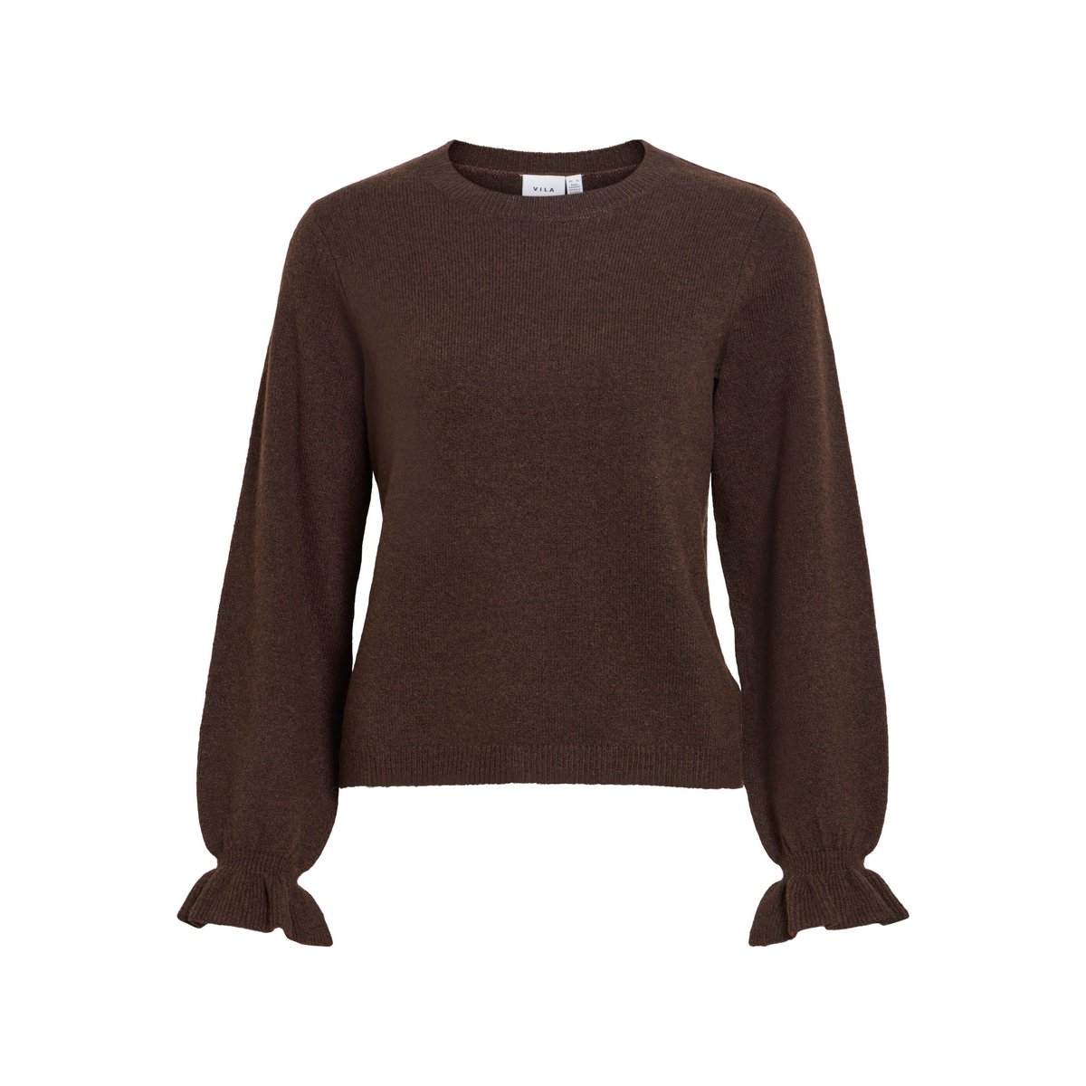 Pull En Maille marron - coffee bean1, VILA