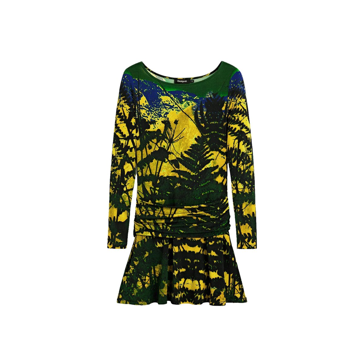 Robe en maille à manches longues M. C. Lacroix vert, DESIGUAL