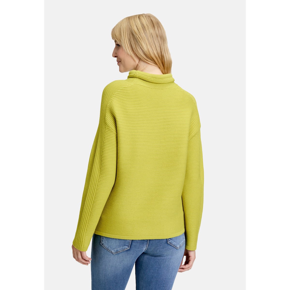 Pull-over en maille unicolore citronelle, BETTY BARCLAY