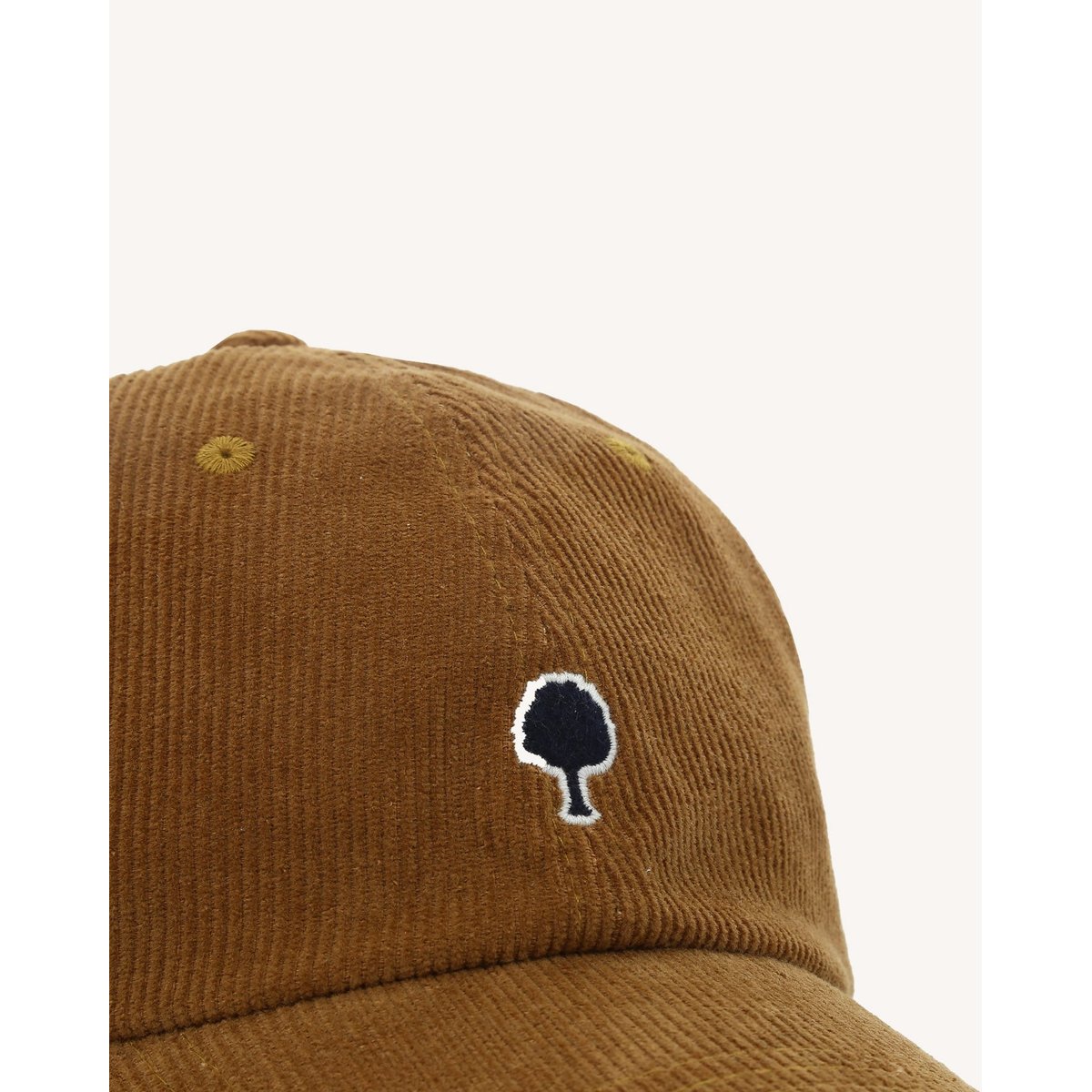 Casquette en velours côtelé camel, FAGUO