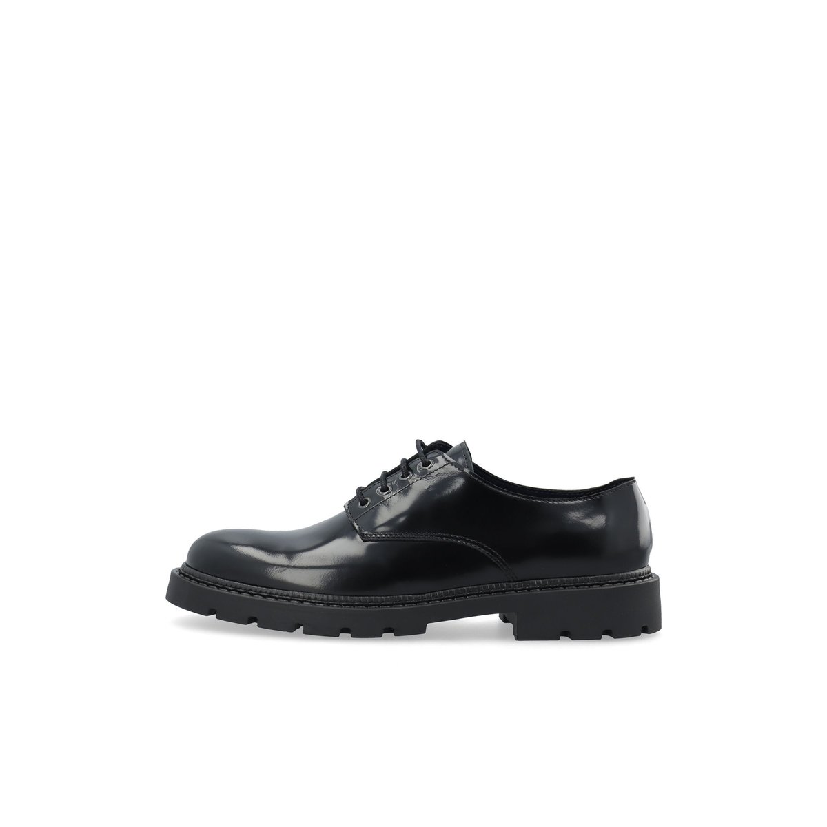 Derbies En Cuir black1, BIANCO