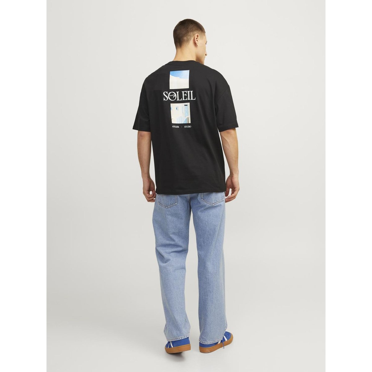 T-Shirt noire - black, JACK & JONES