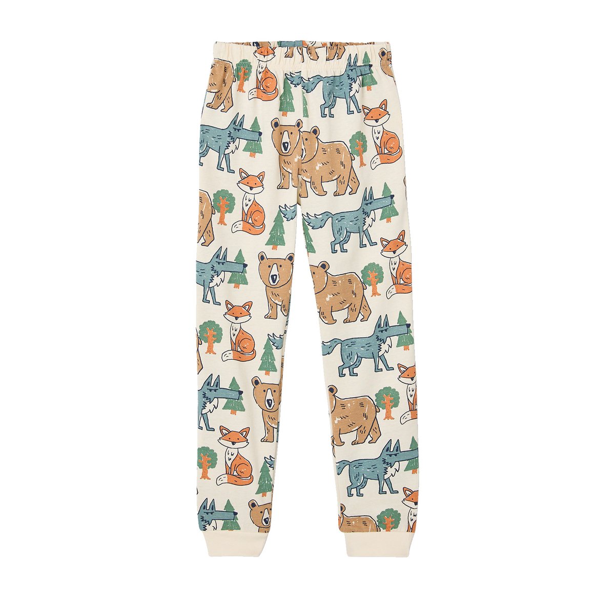Pyjama 2 pièces manches longues écru, VERTBAUDET