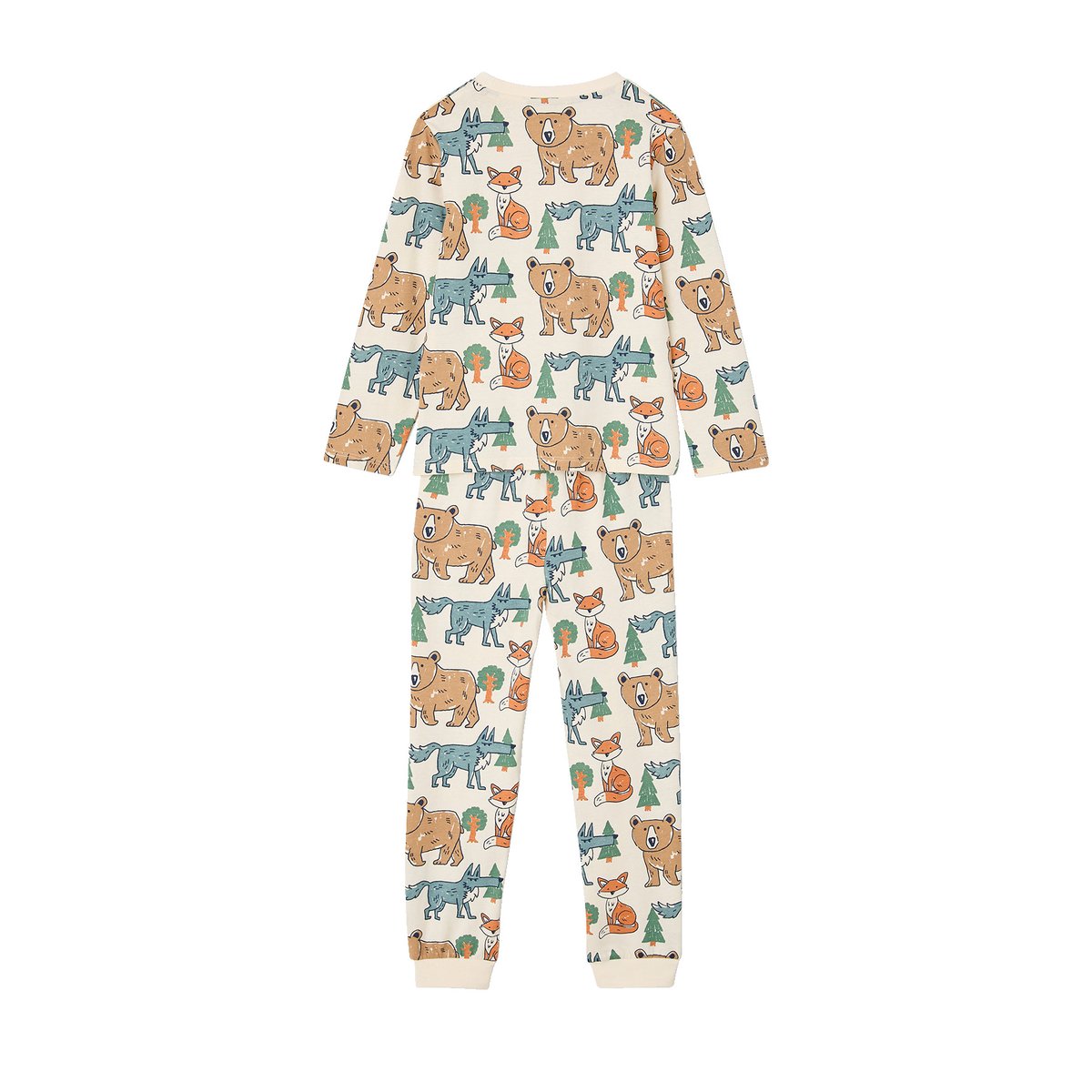 Pyjama 2 pièces manches longues écru, VERTBAUDET