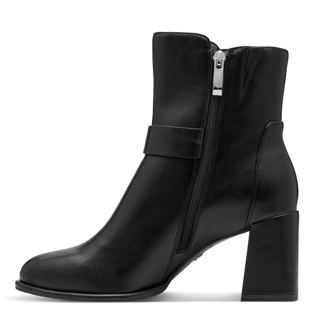 Bottine talon bloc noir, TAMARIS