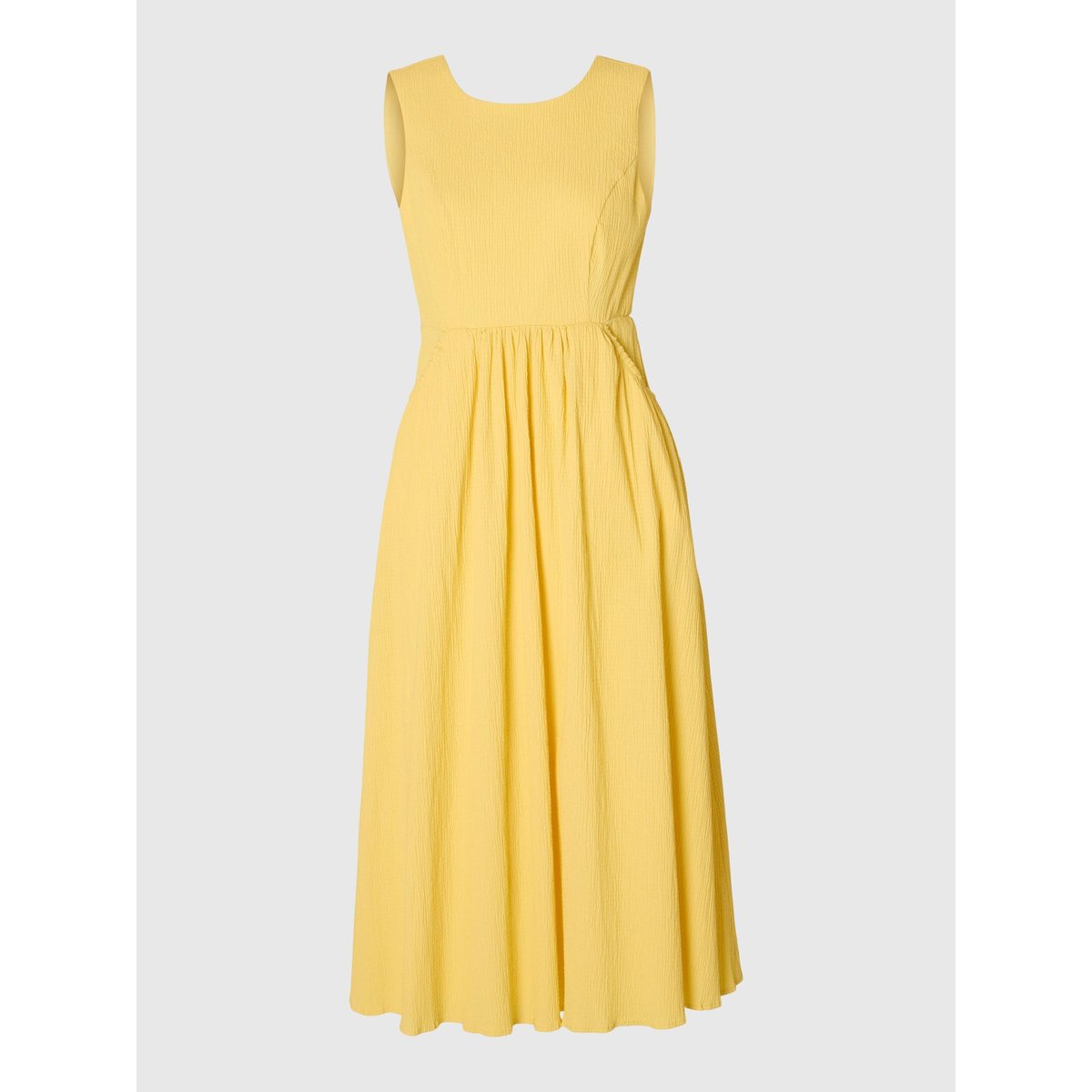 Robe Mi-Longue jaune - sundress, SELECTED