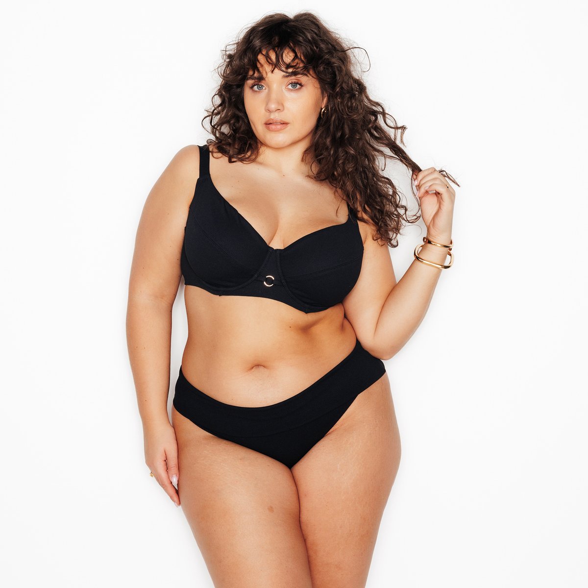 Haut de maillot de bain corbeille MALOU noir, ROUGEGORGE LINGERIE