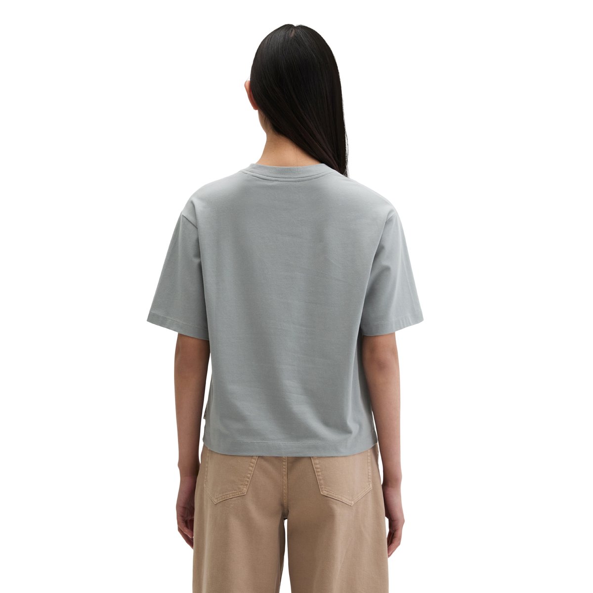 T-shirt relaxed avec TENCEL™ Modal gris, MARC O'POLO