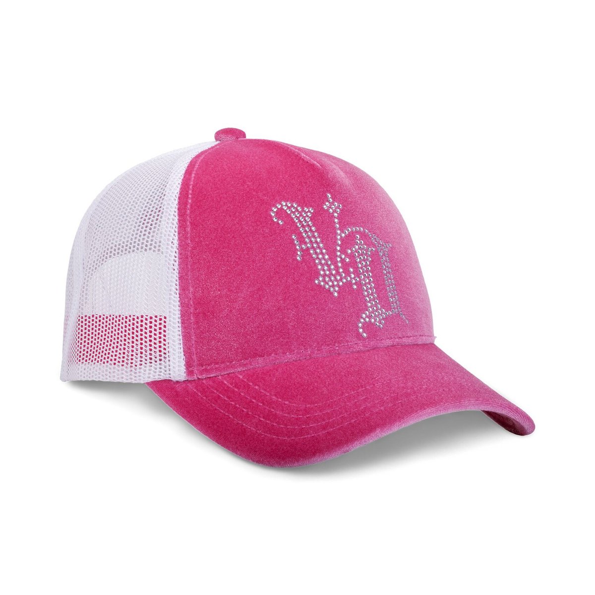 Casquette trucker ROYAL rose/blanc/argent, VON DUTCH