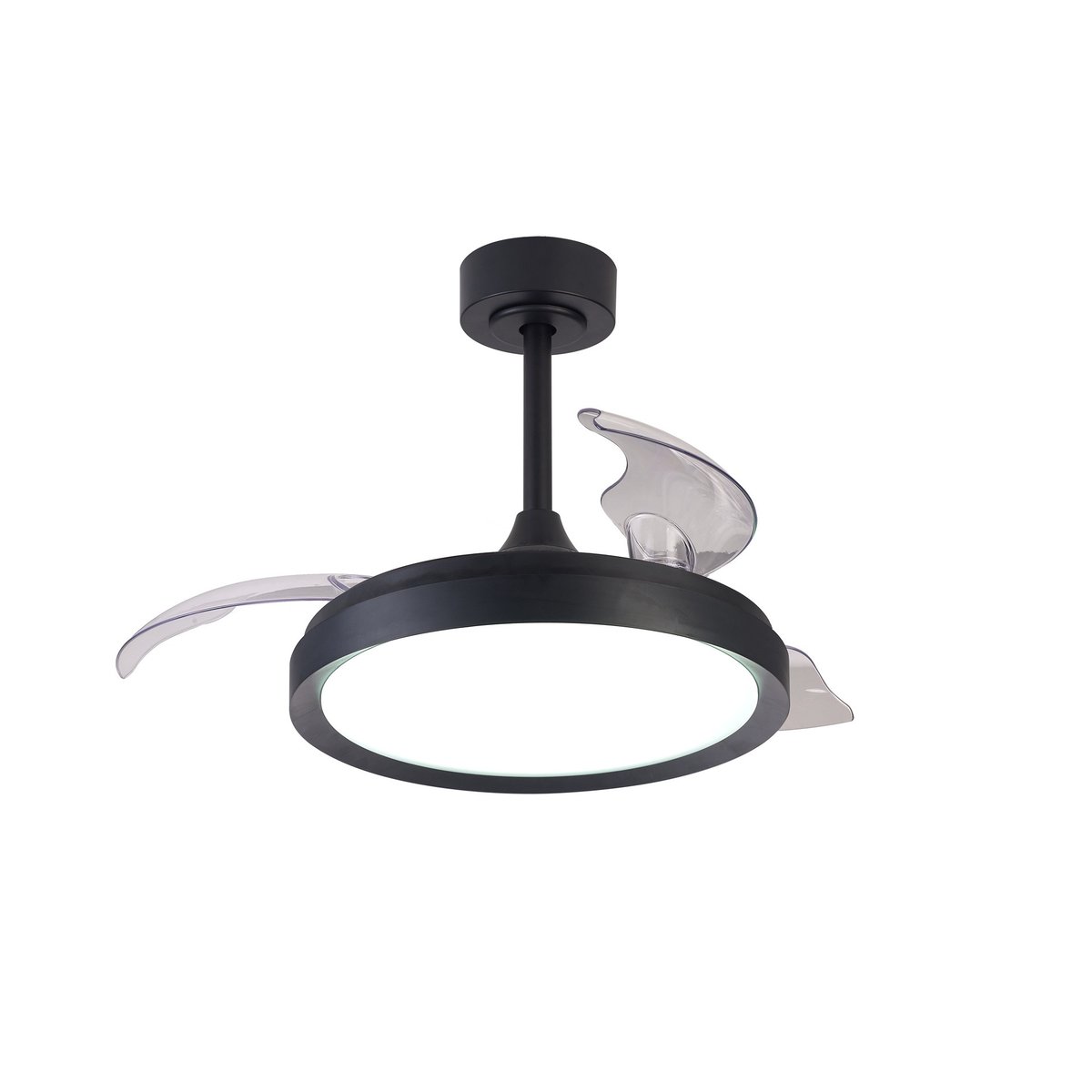 Plafonnier design en métal, D.45 à 91 , MISTRAL noir, MANTRA