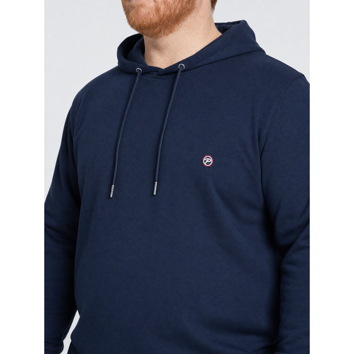 Sweat à capuche grande taille en coton steelview bleu navy blue, PETROL INDUSTRIES