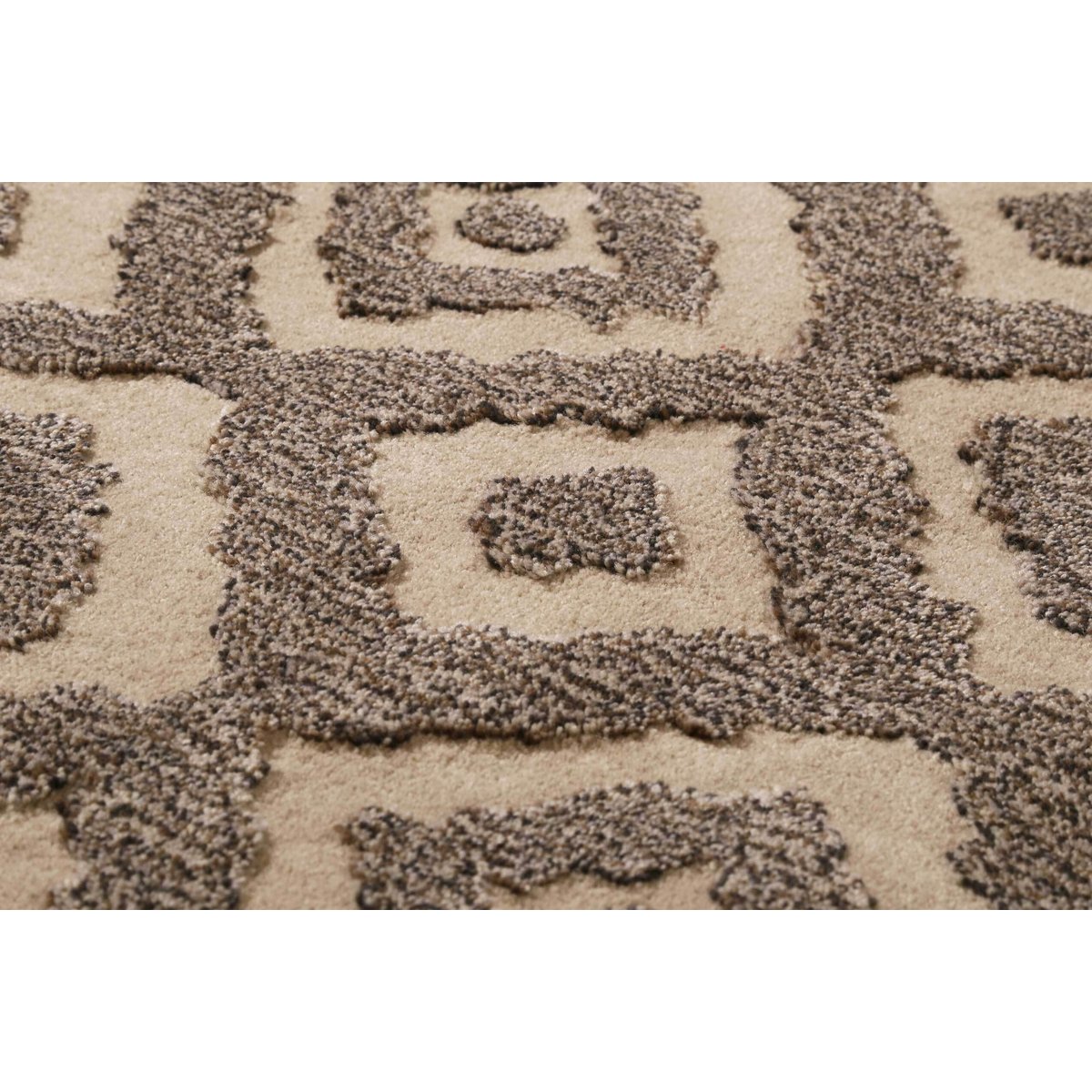 Tapis en laine, motif ethnique , AFRICA ETHNIC taupe, ESPRIT