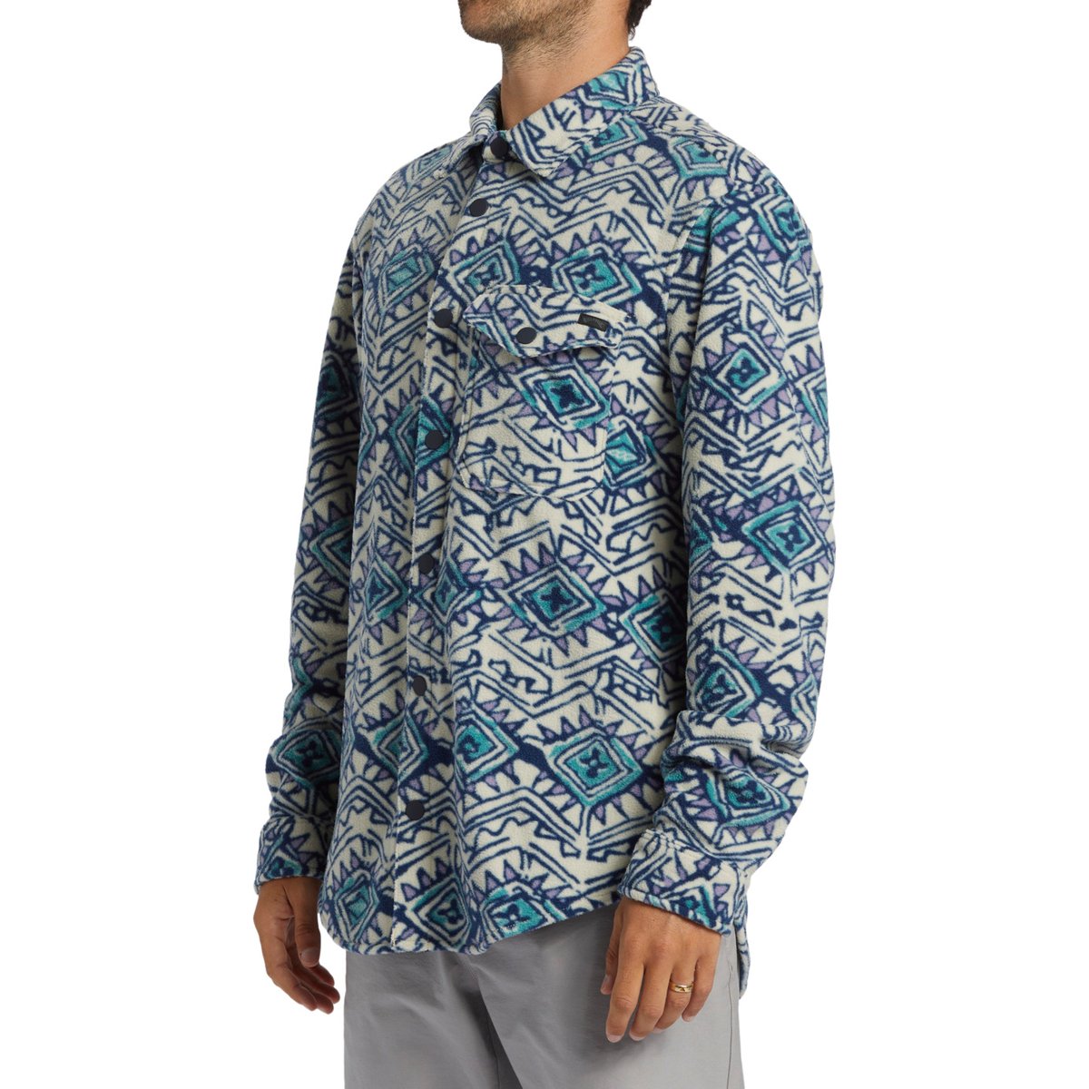 Surchemise en polaire FURNACE FLANNEL bleu slate blue, BILLABONG