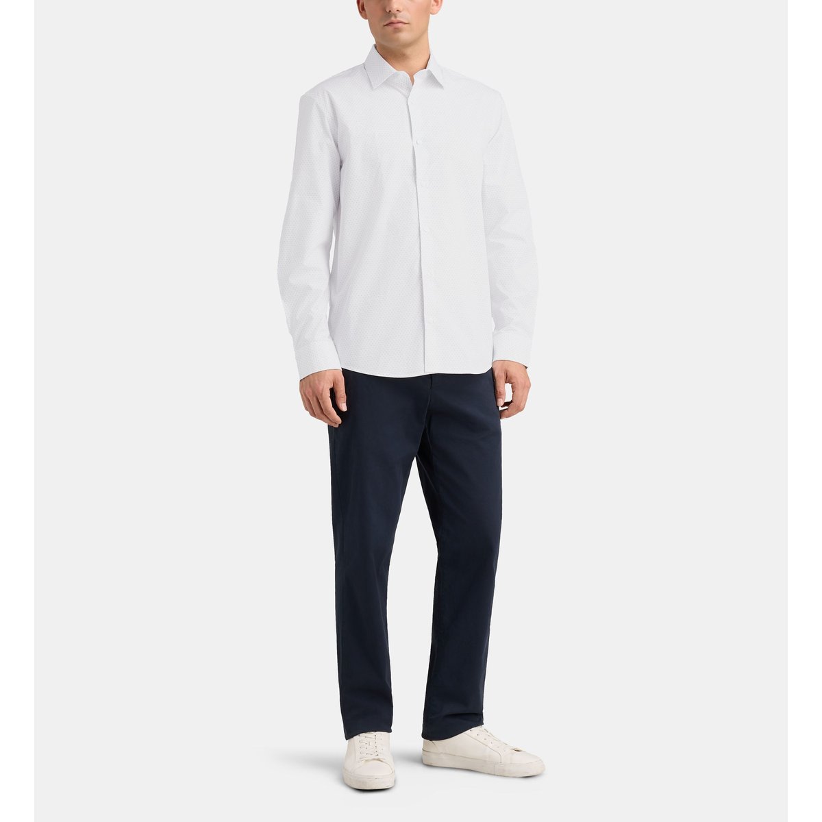 Chemise droite hdoti popeline coton bio blanc, GALERIES LAFAYETTE