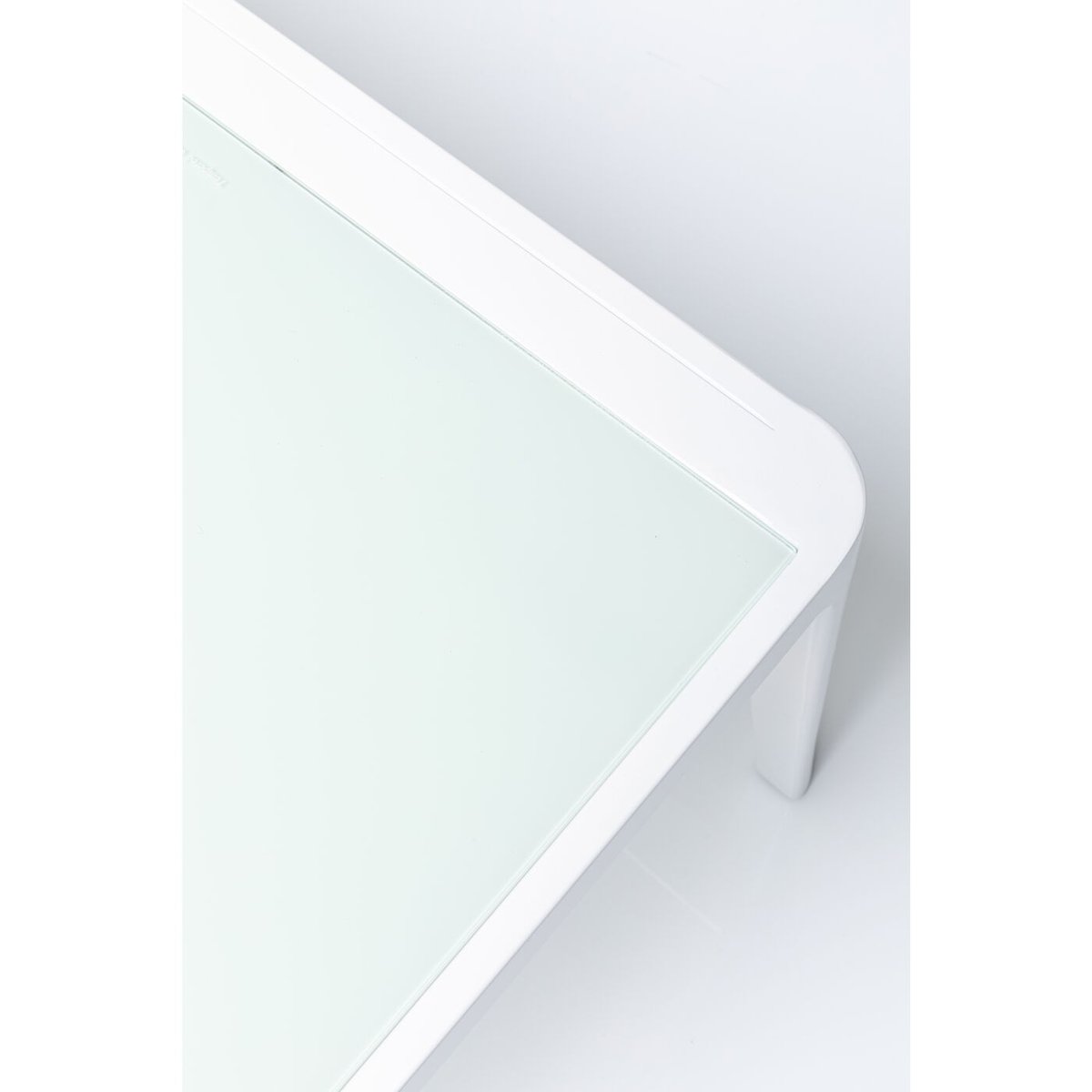 Table basse en aluminium et verre, TIKA blanc, KARE DESIGN