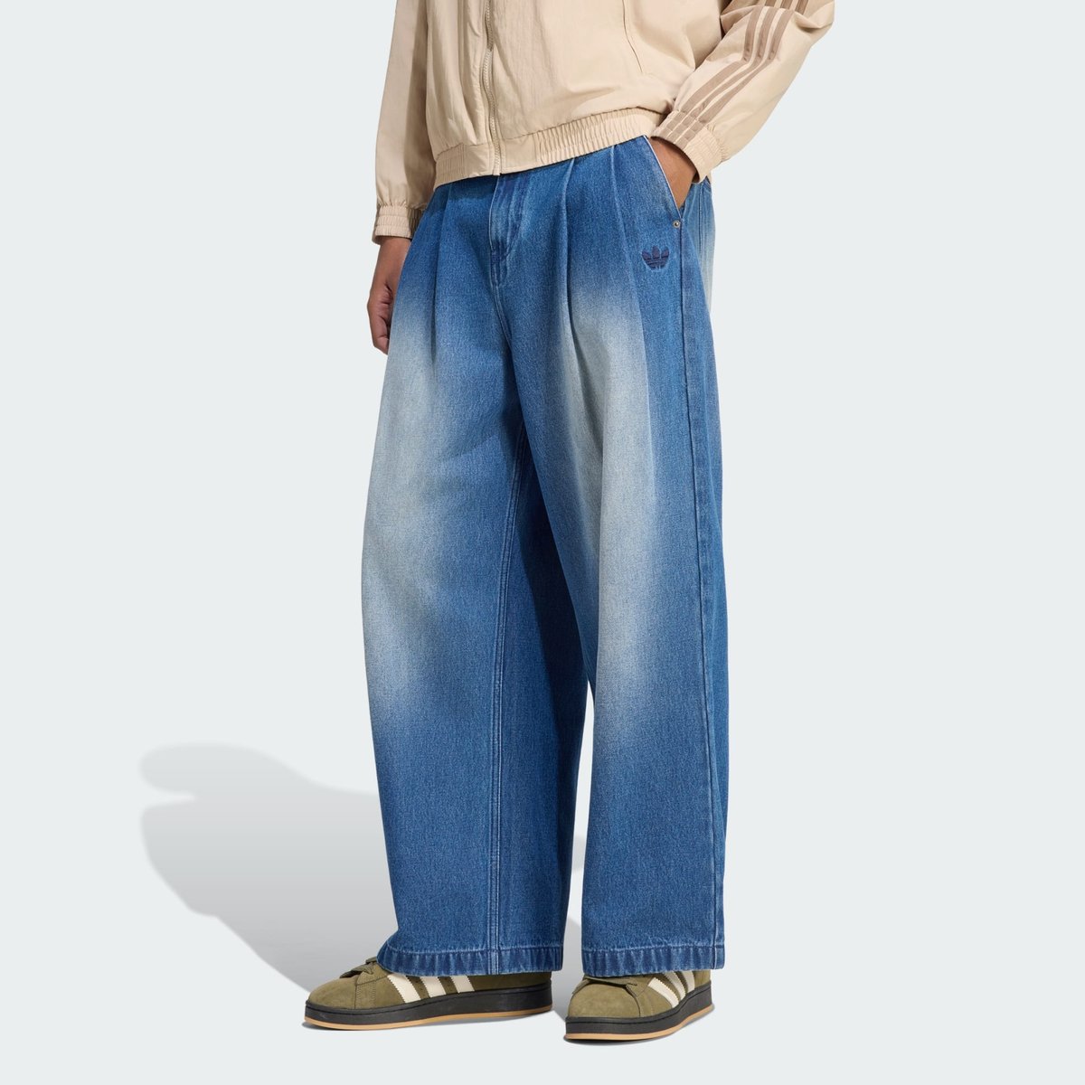 Jean Taille Mi-Haute Wide Leg Jean Taille Mi-Haute Wide Leg denim, adidas Originals