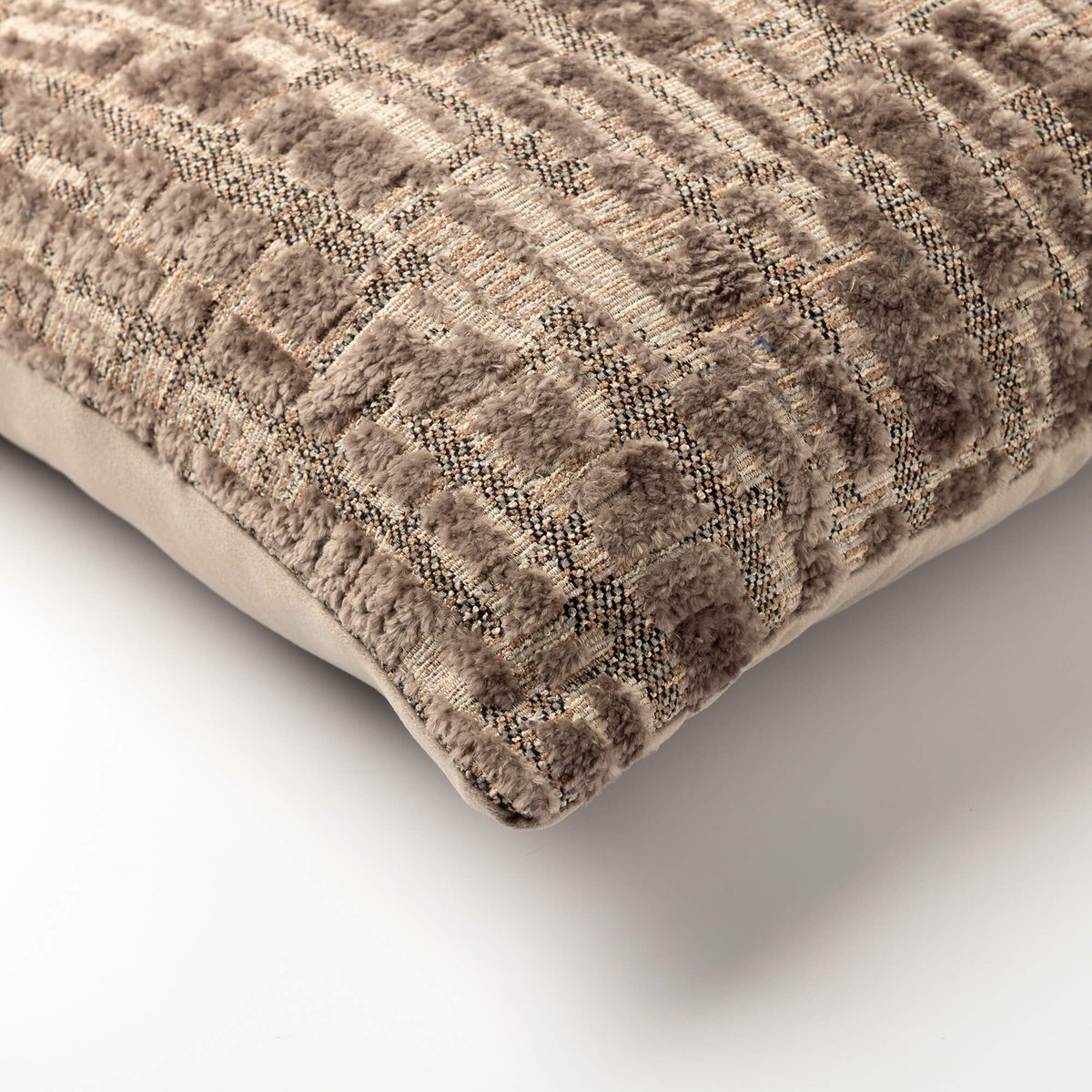 Housse de coussin Remus taupe, DUTCH DECOR