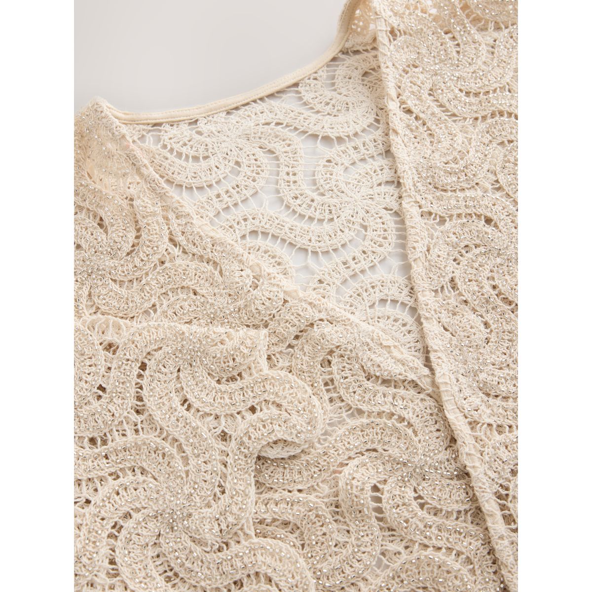 Tunique au crochet avec ornements ivoire, NEXT