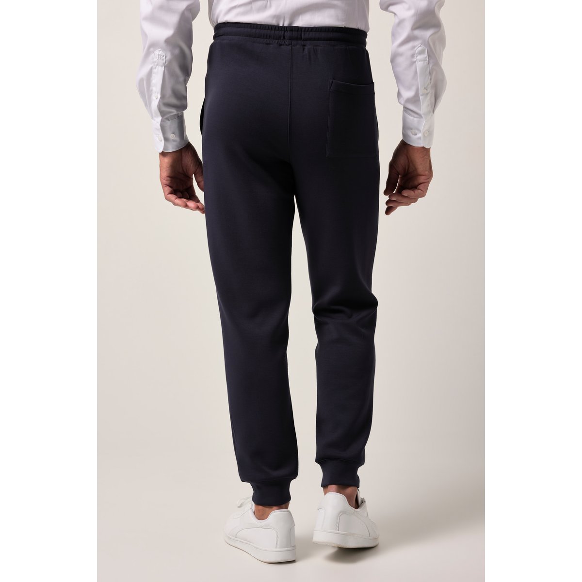 Pantalon à enfiler en jersey bleu marine, JP1880