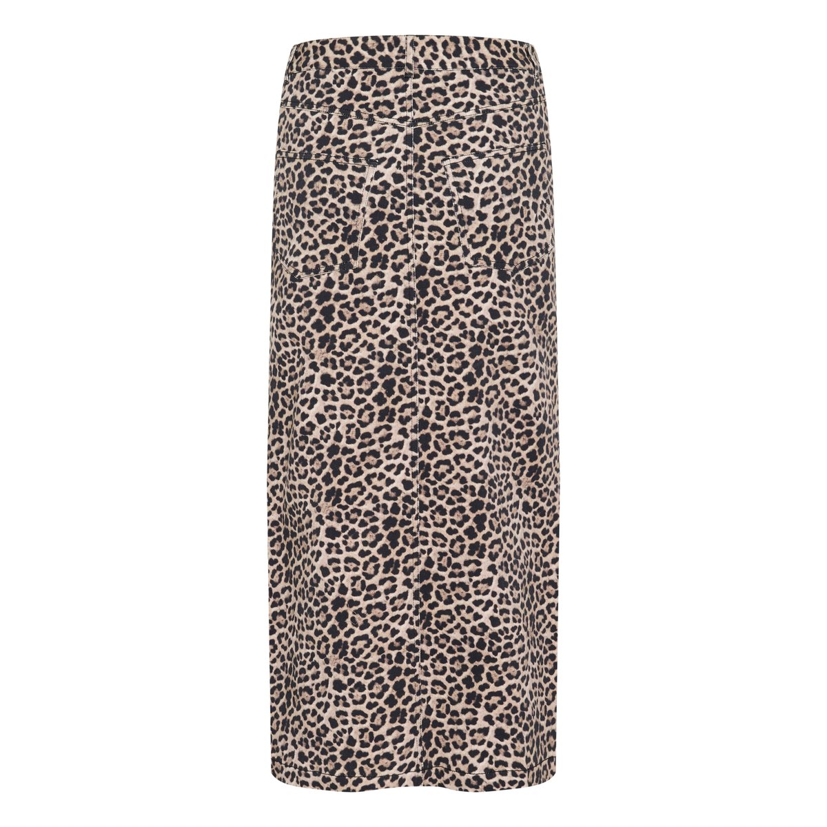 Skirt marron classic leopard, KAFFE