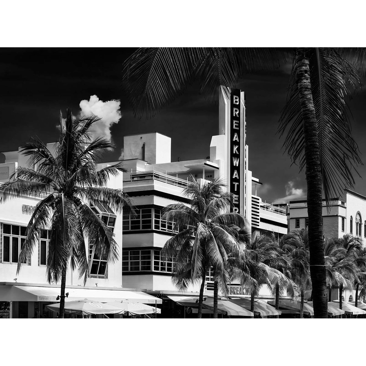 Papier peint Miami art déco intissé, HEXOA