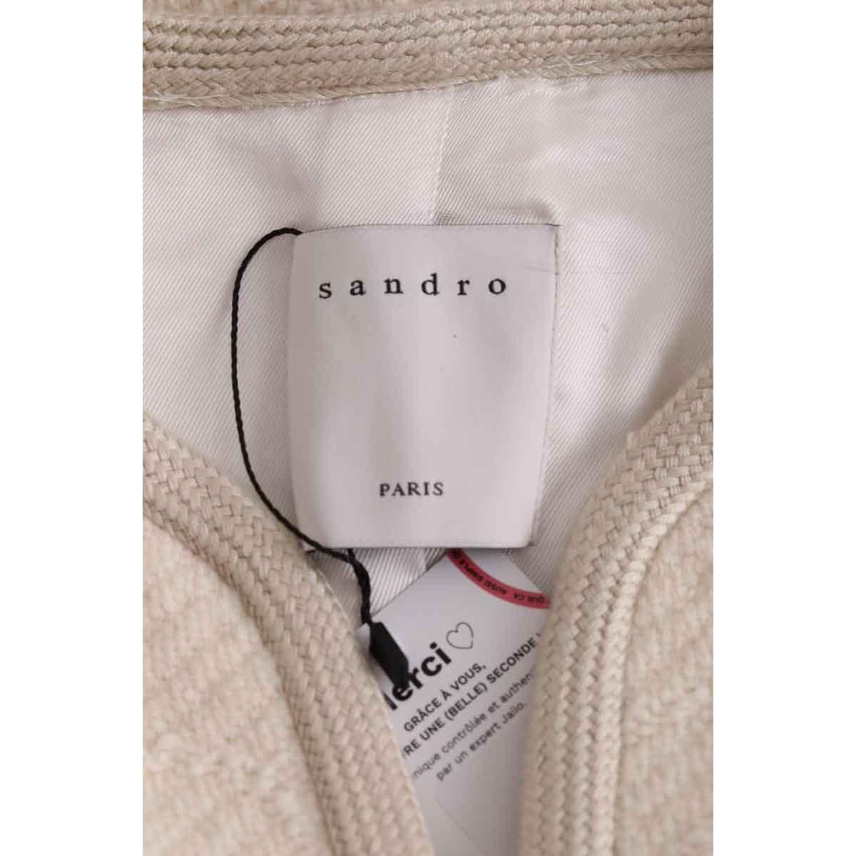 Veste - Très Bon État ecru, SANDRO