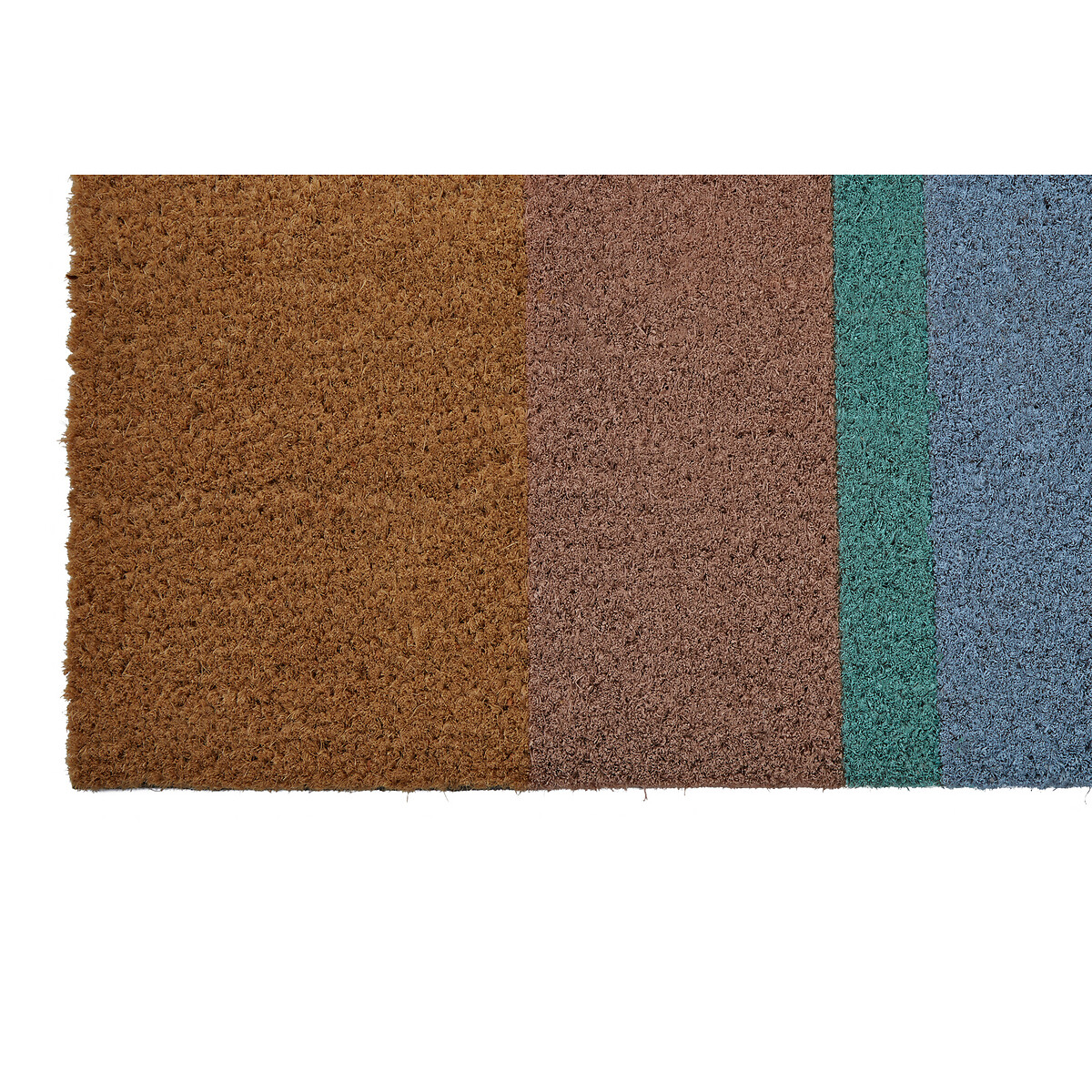 Japandi Stripe Coir Doormat multi-coloured, SO'HOME
