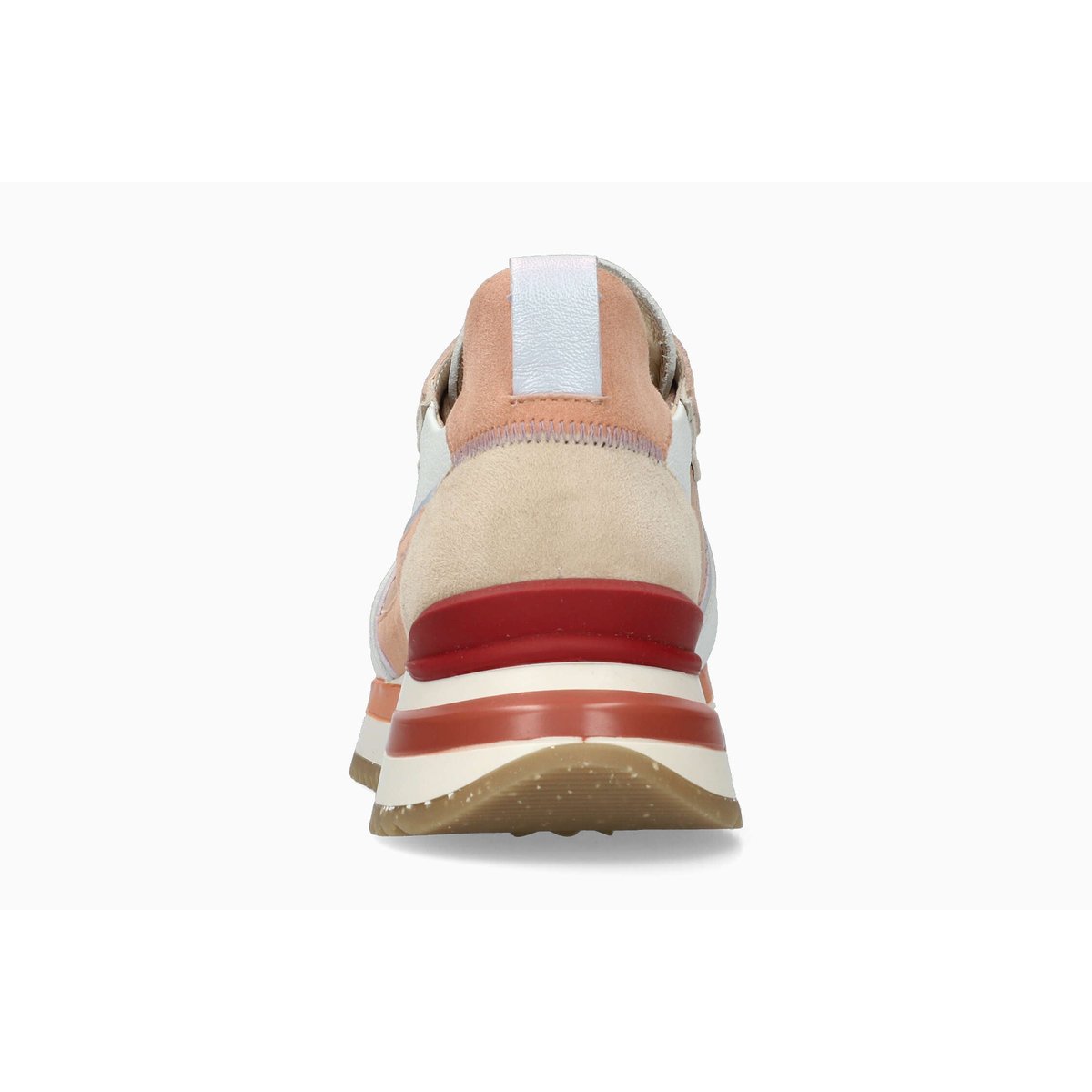 Baskets en cuir JANEL PERF corail peach 5146, MEPHISTO