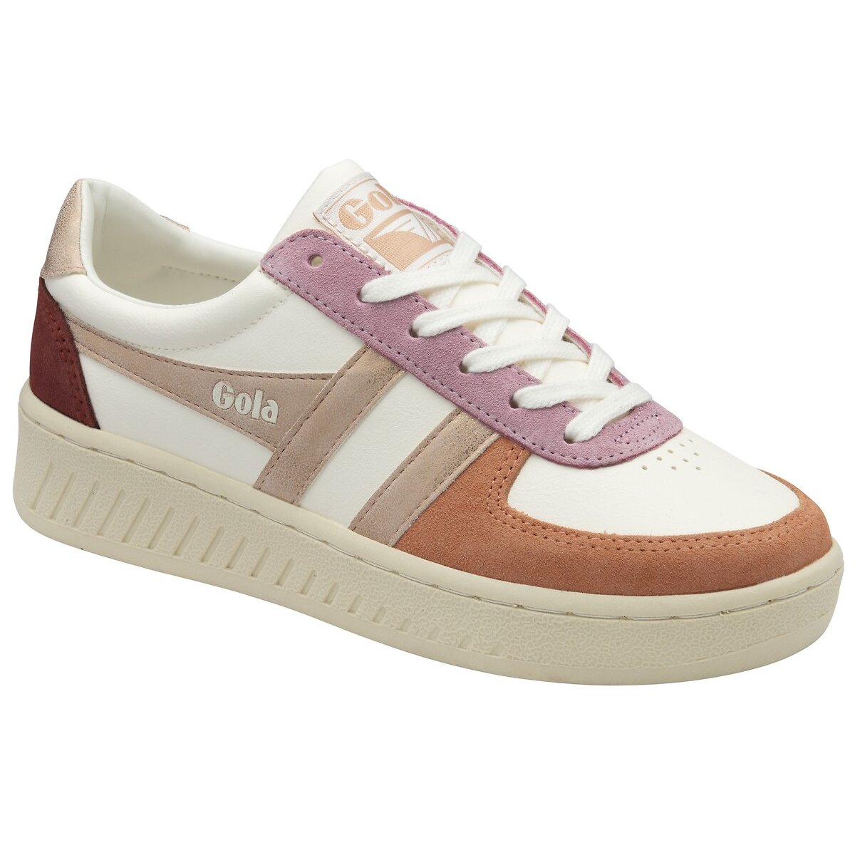 Baskets Grandslam Quadrant blanc/rose, GOLA
