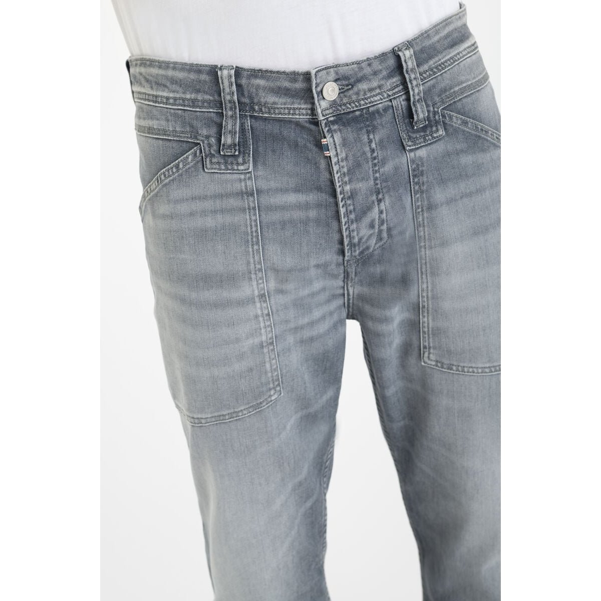 Jeans loose, large loose , longueur 34 grey, LE TEMPS DES CERISES