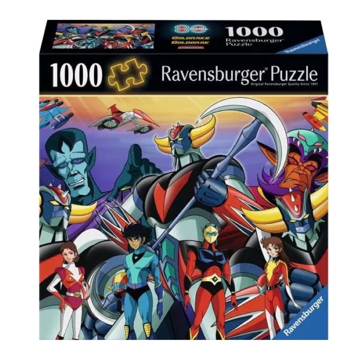 Puzzle L'univers de Goldorak 1000 pcs noir, RAVENSBURGER