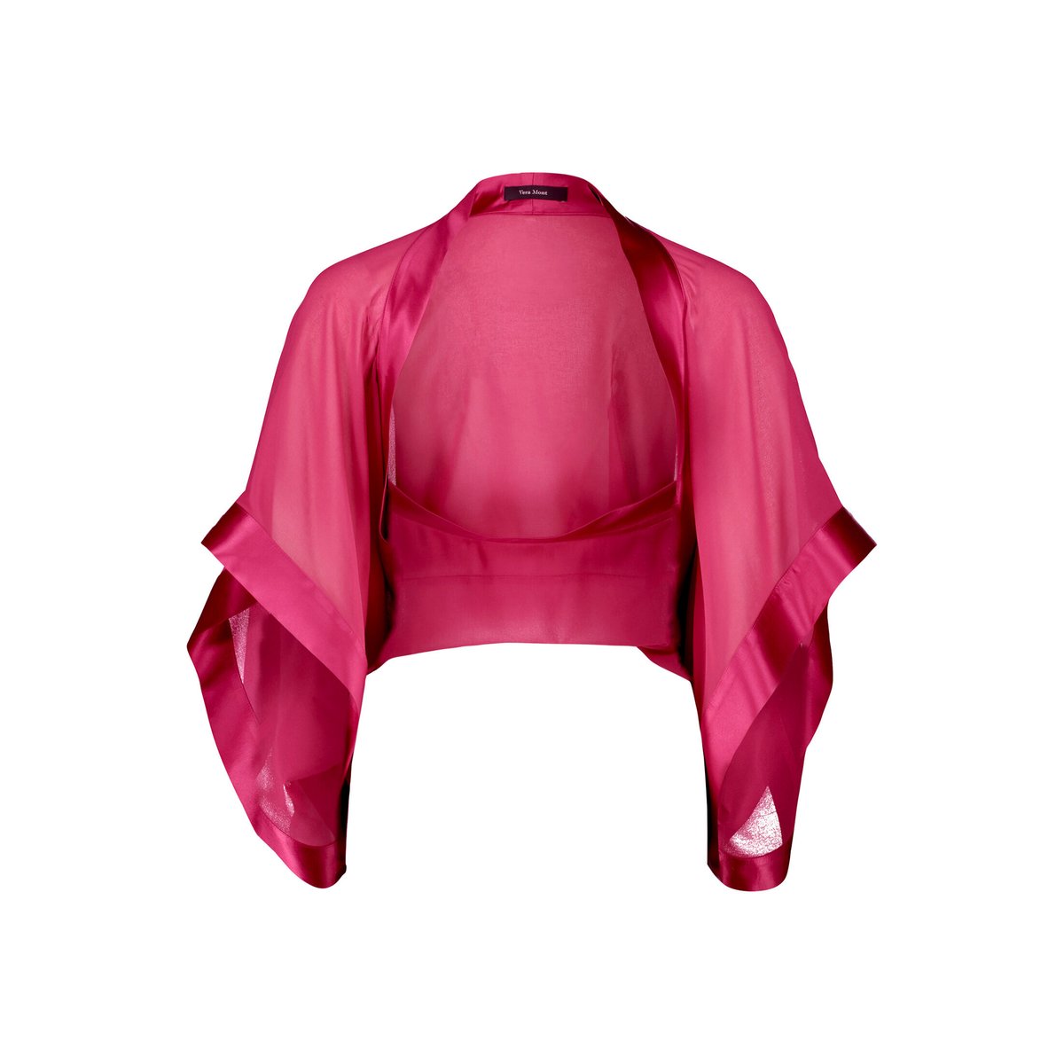 Étole en chiffon à manches 3/4 dark raspberry, VERA MONT