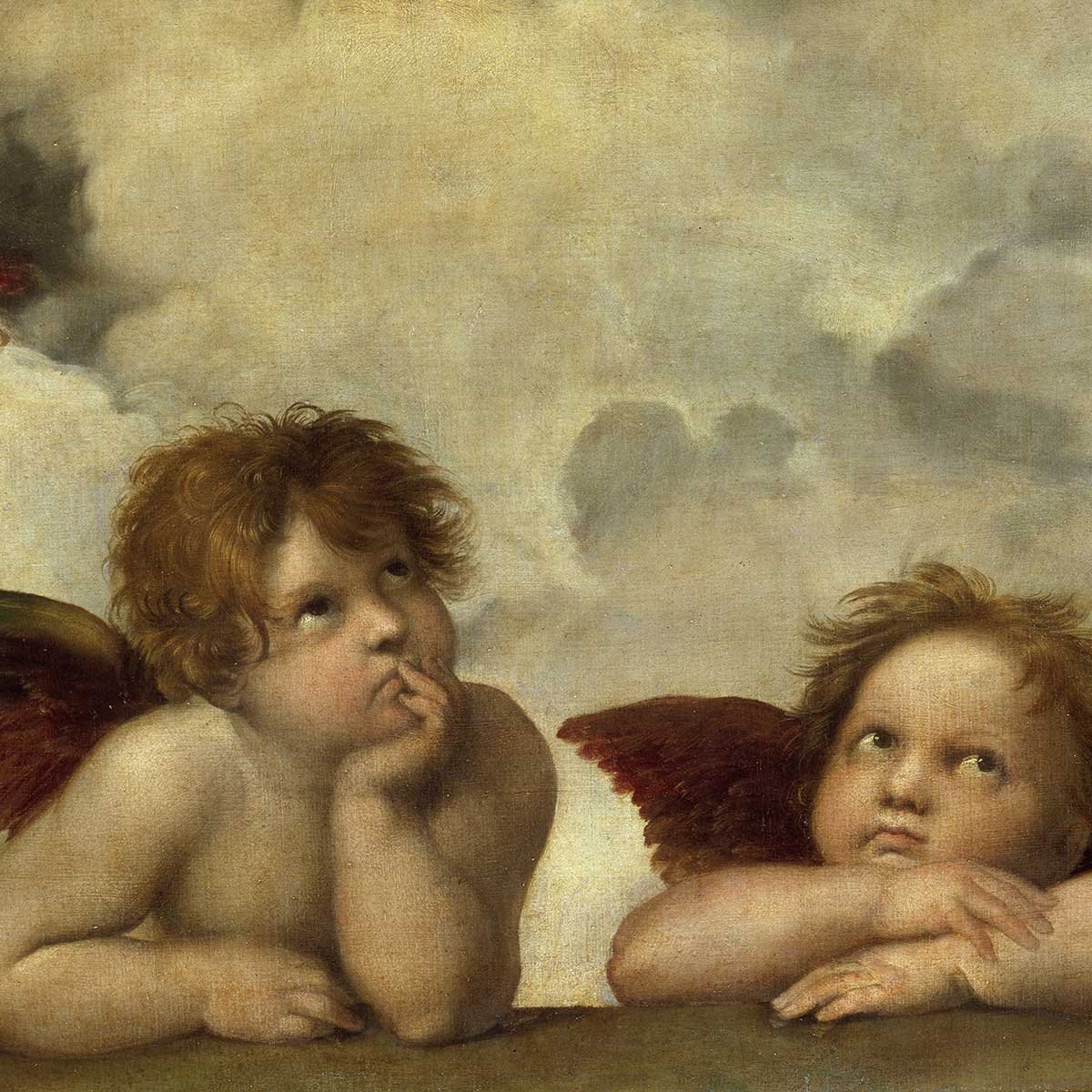 Tableau détail de la Chapelle Sixtine par Raphael tableau alu dibond, HEXOA