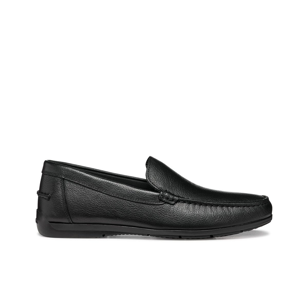 Mocassins en cuir grainé SIRON noir, GEOX