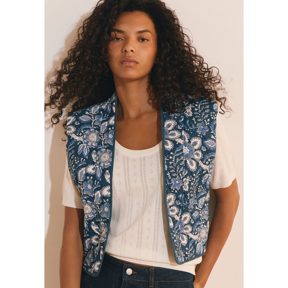 ETAM VESTE A VLADY IMP - VESTE blanc, ETAM