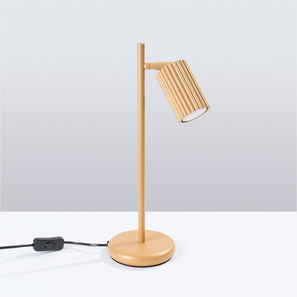Lampe à poser Aluminium Doré GU10 1 Karbon jaune, EDEN