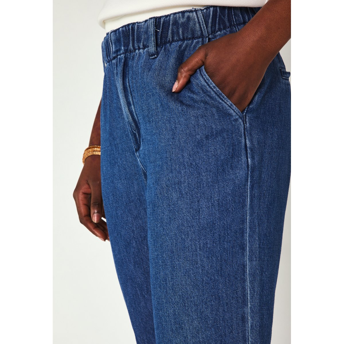 Jean chino en coton SABIL denim brut, Maison 123