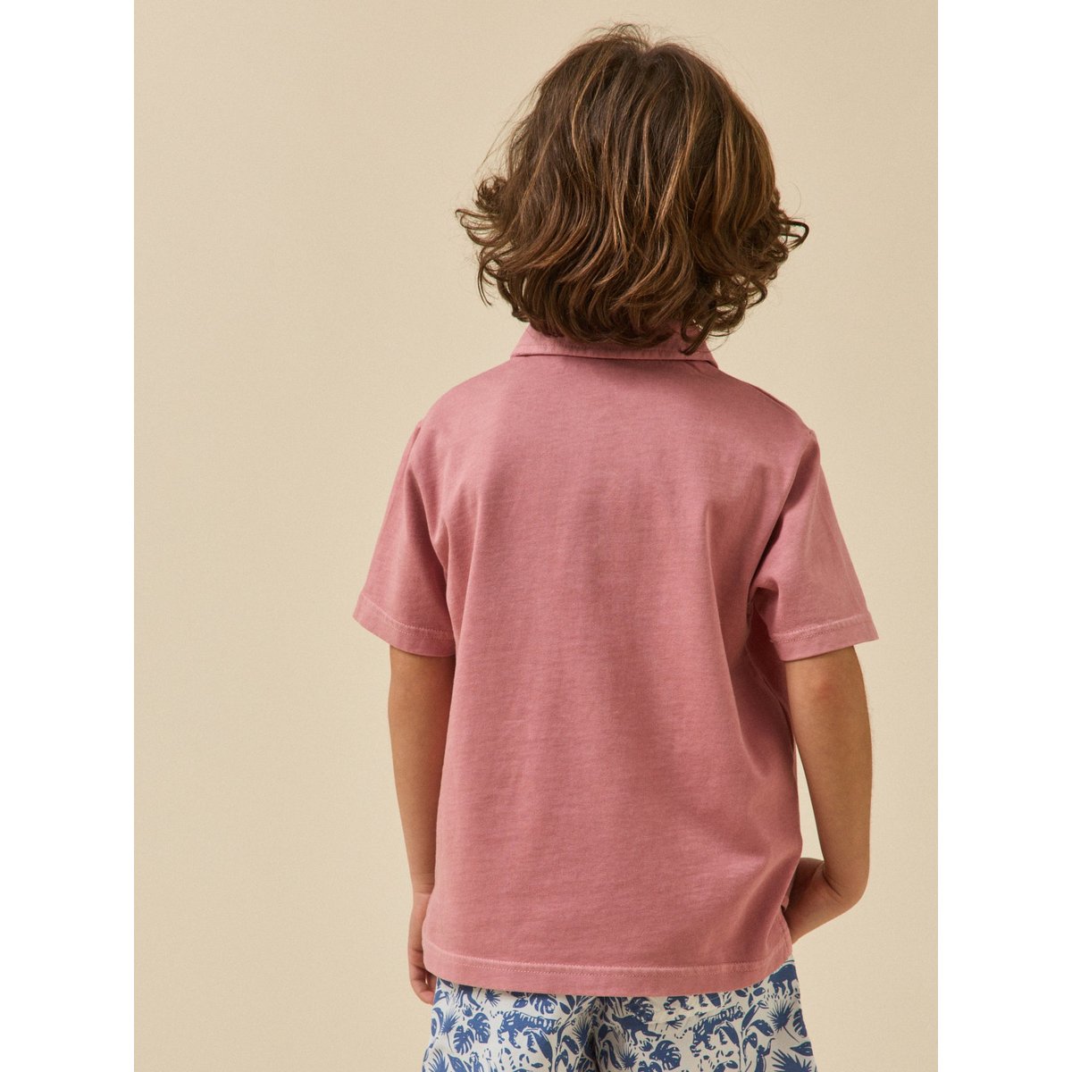 Polo - coton biologique vieux rose, CYRILLUS