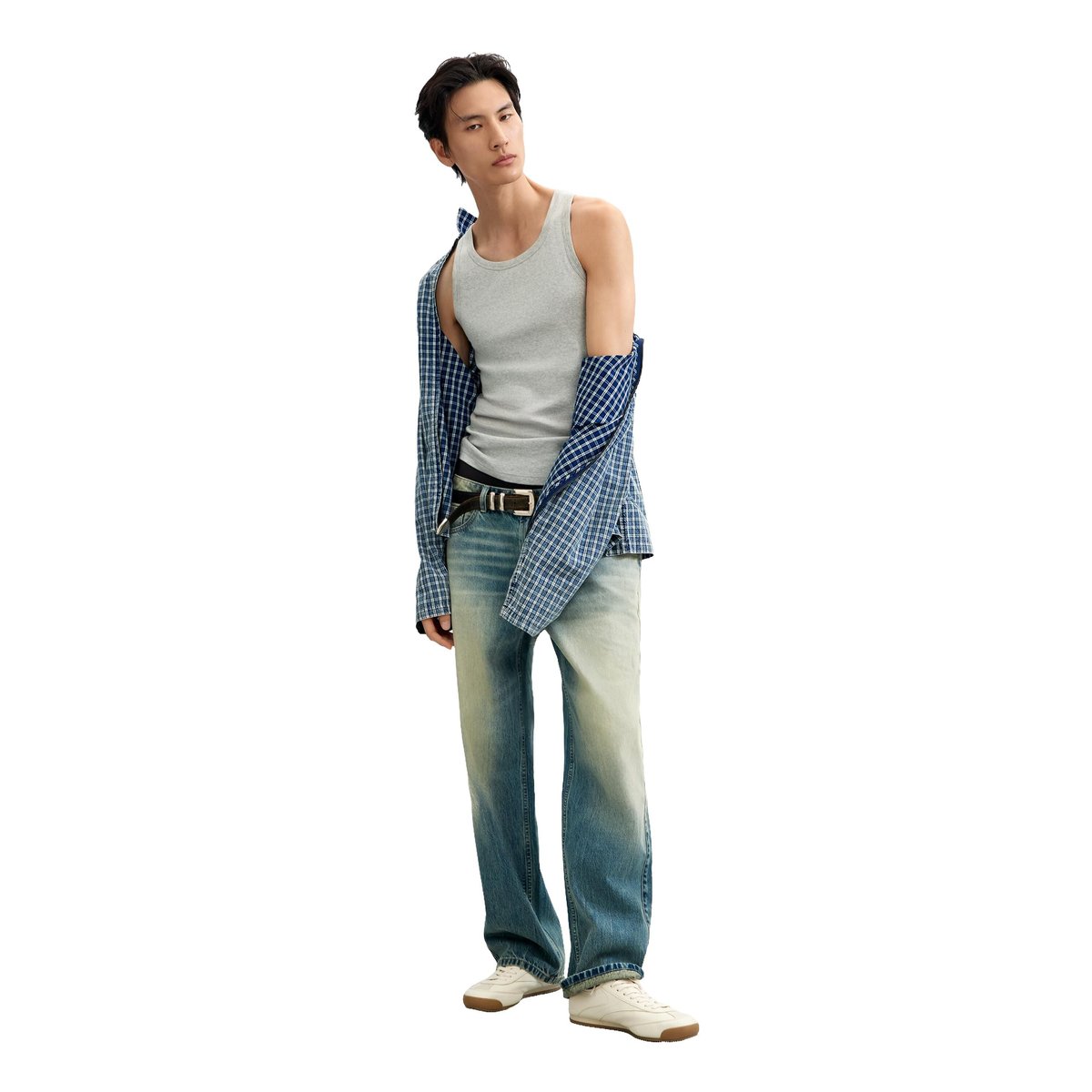 Jean uni bleu, DESIGUAL