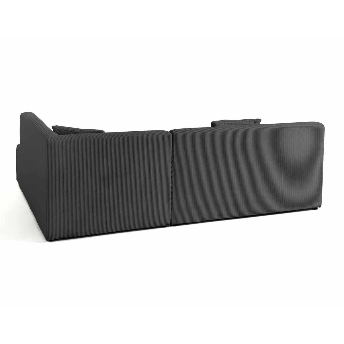 Canapé d'Angle droit 5 places - ONYX gris foncé, BEST MOBILIER