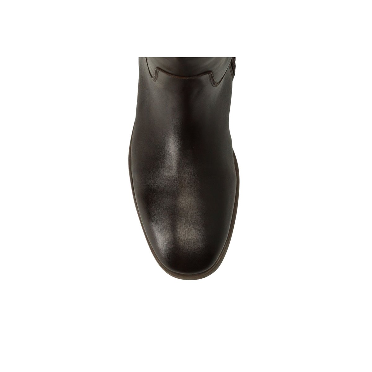 Bottes hautes en cuir marron, SACHA