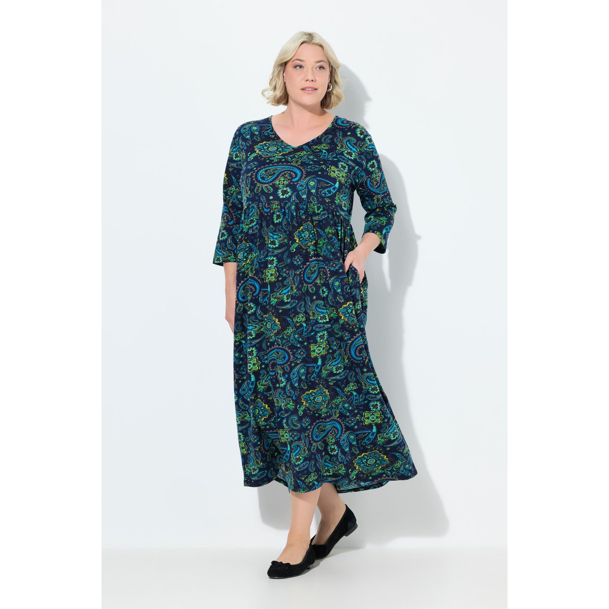 Robe en jersey marine, ULLA POPKEN