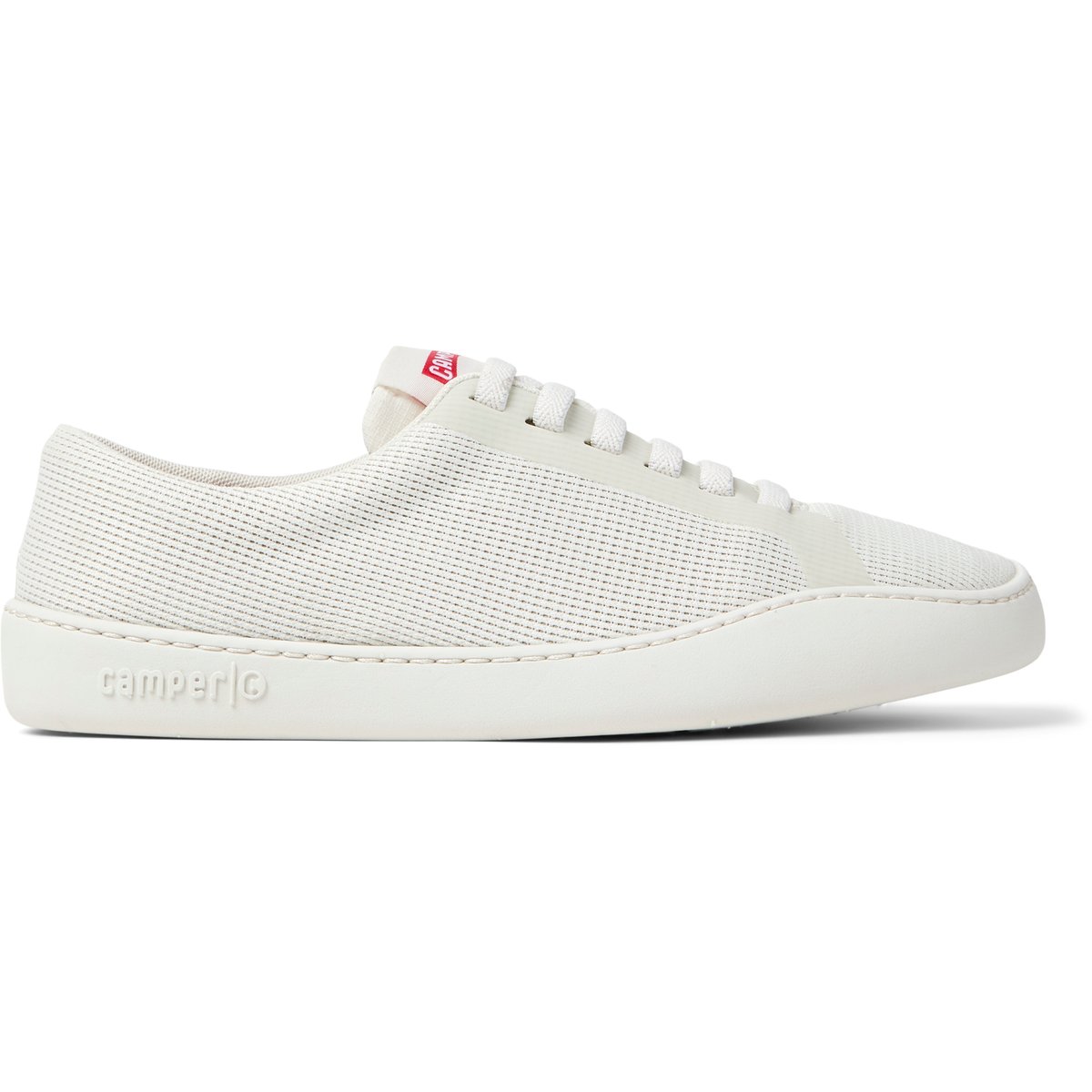 Baskets Cuir daim PEU TOURING blanc naturel, CAMPER