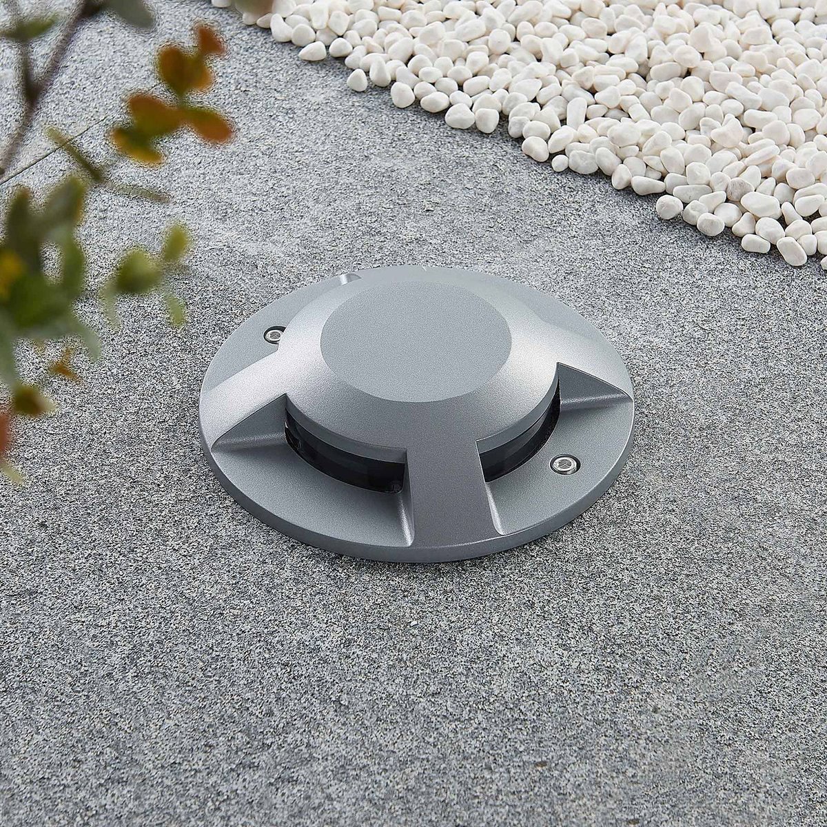 Luminaire extérieur en aluminium moderneLED argent (ral 9006), LUCANDE