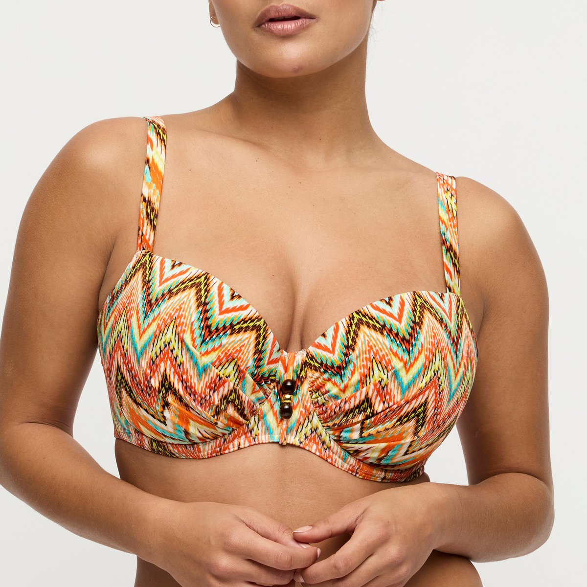 Haut de bikini balconnet rembourré TUBOU multicolor - ikat summer, PRIMADONNA
