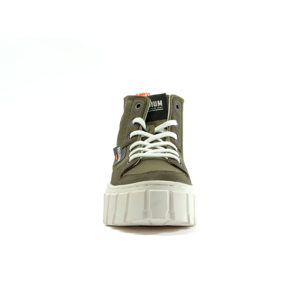 Baskets montantes Pallatower Hi olive night, PALLADIUM